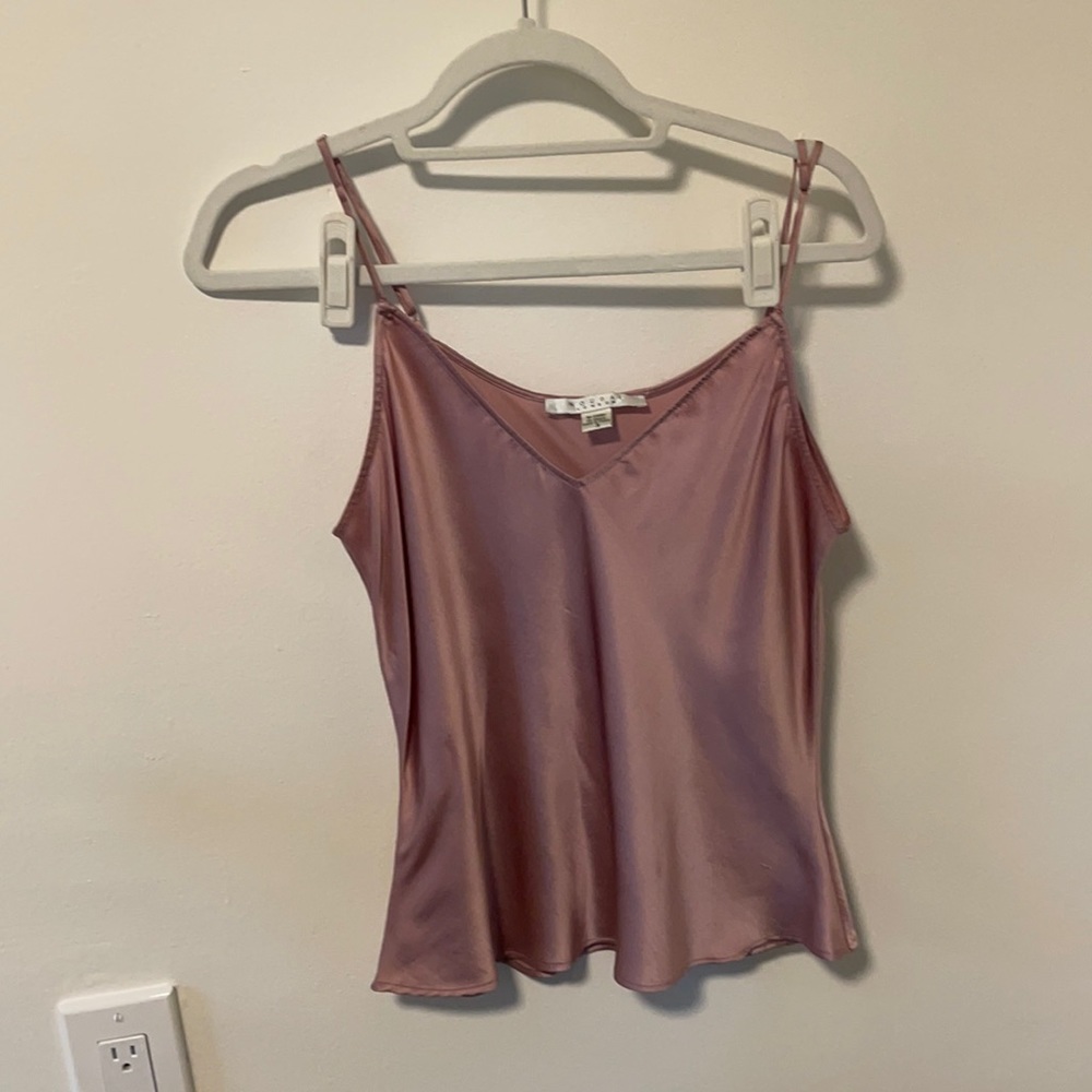 Nougat Silk Camisole Pink